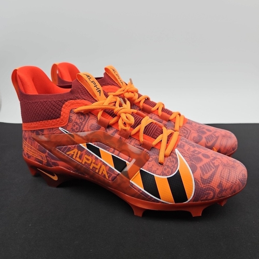 Nike Alpha Menace 4 Elite NRG FQ4046-600 Red Football Cleats Men's Size 12 New
